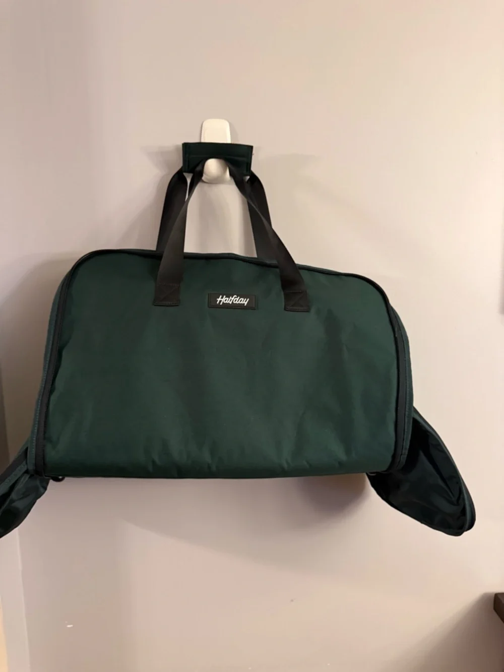 Halfday Green Garment Duffel Bag Convertible Travel Carry On Suit Bag Weekender